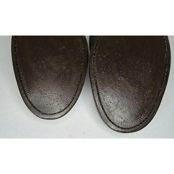 Men Frye James Double Monk Strap Loafers 81123 Sz 8.5 D Gray Suede Cap Toe Shoes - Picture 10 of 12